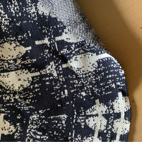 Jersey type midi dress with navy pattern - Picture 9 of 9